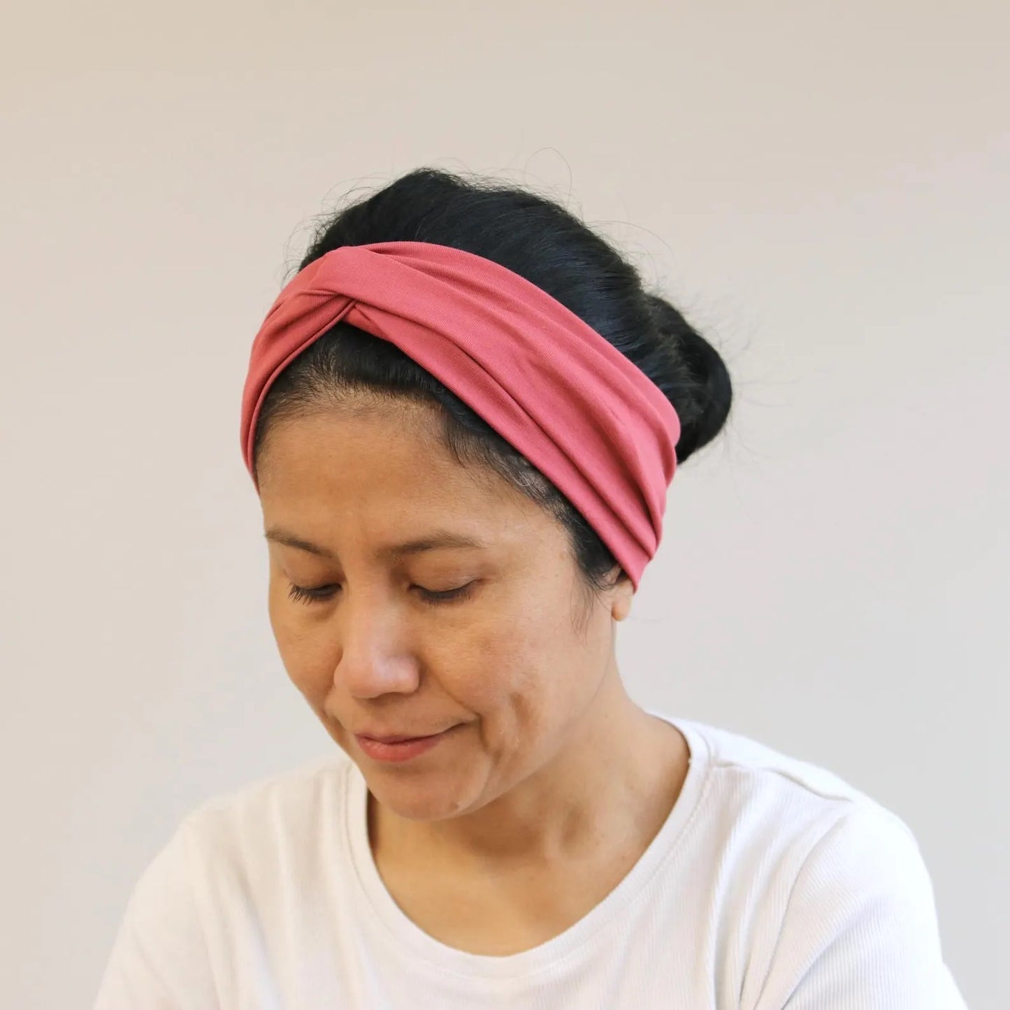 Twisted/ Knot Front Headbands - Vintage- rose