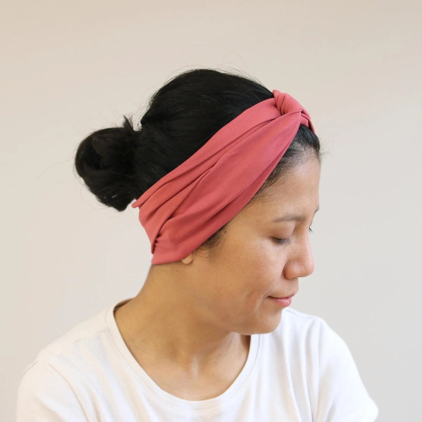 Twisted/ Knot Front Headbands - Vintage- rose