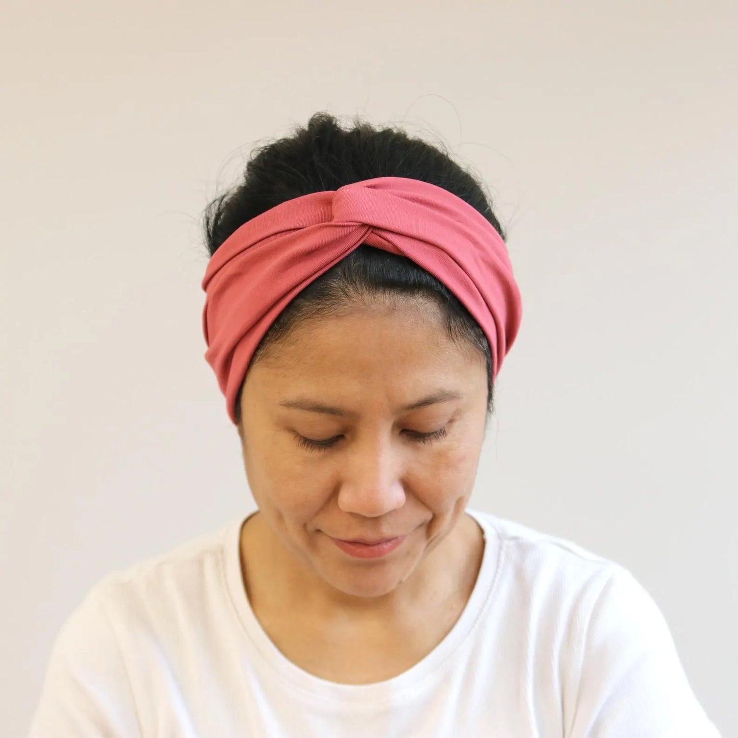 Twisted/ Knot Front Headbands - Vintage- rose