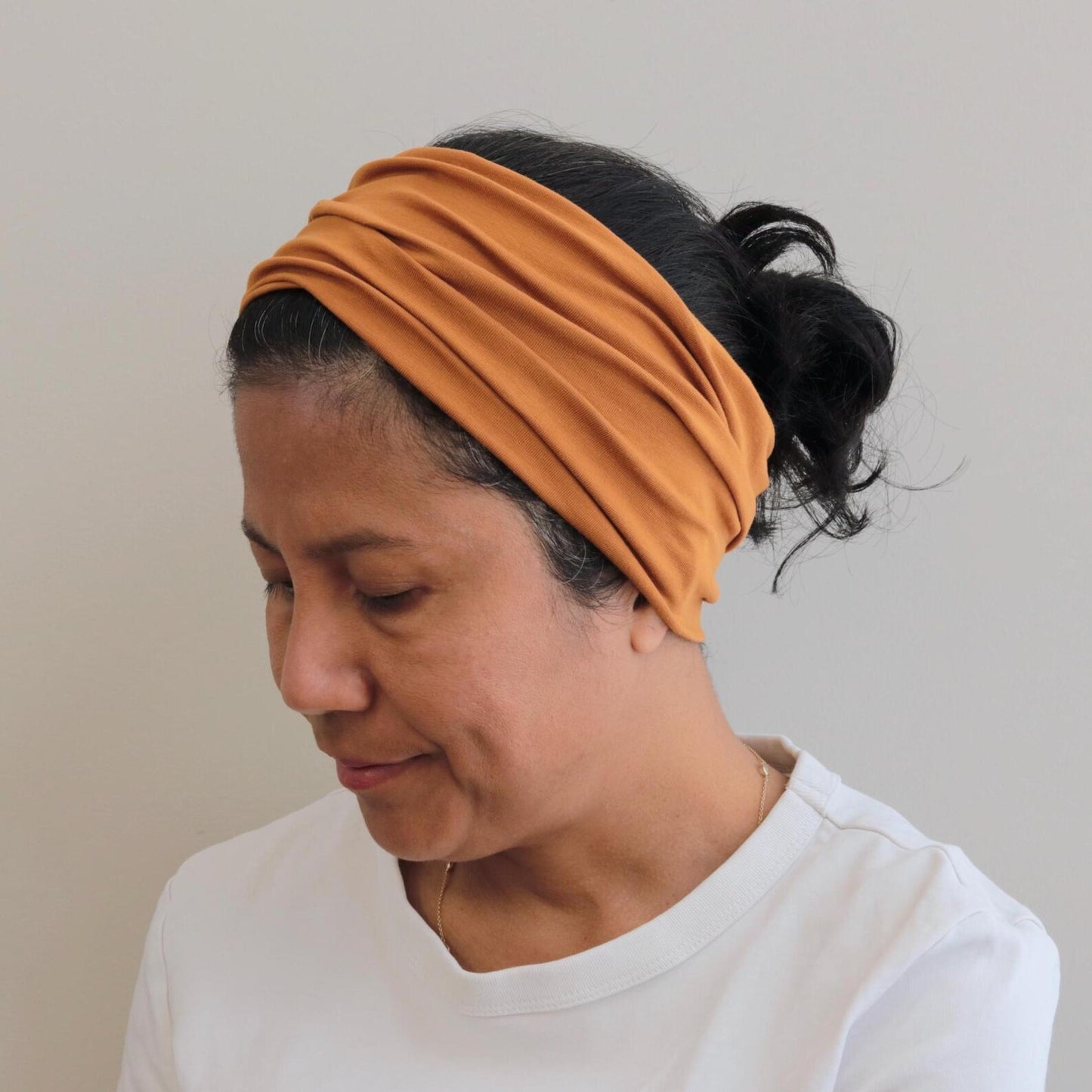 Organic Wide Headband - Copper Blush