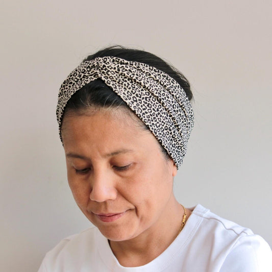 Knot Front Headband - Leopard