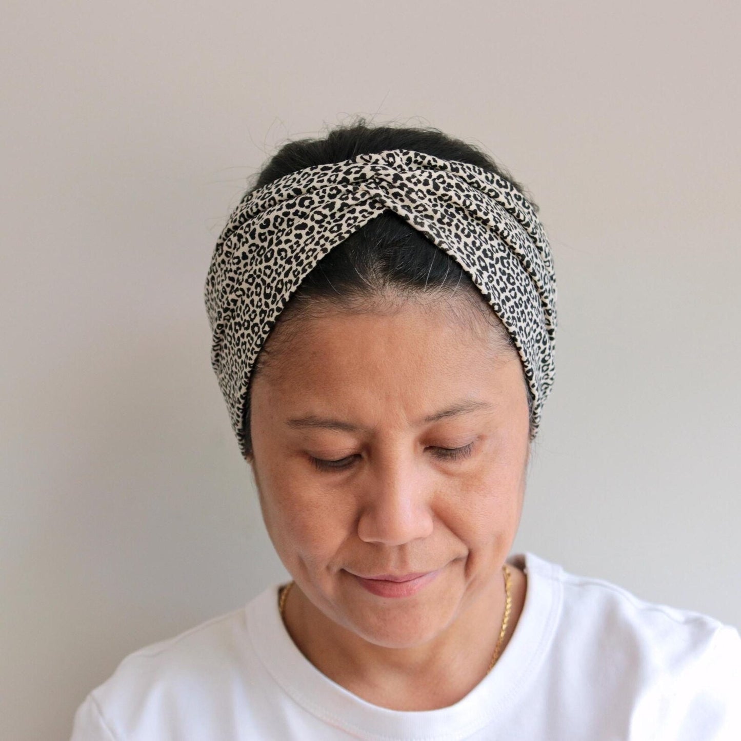Knot Front Headband - Leopard