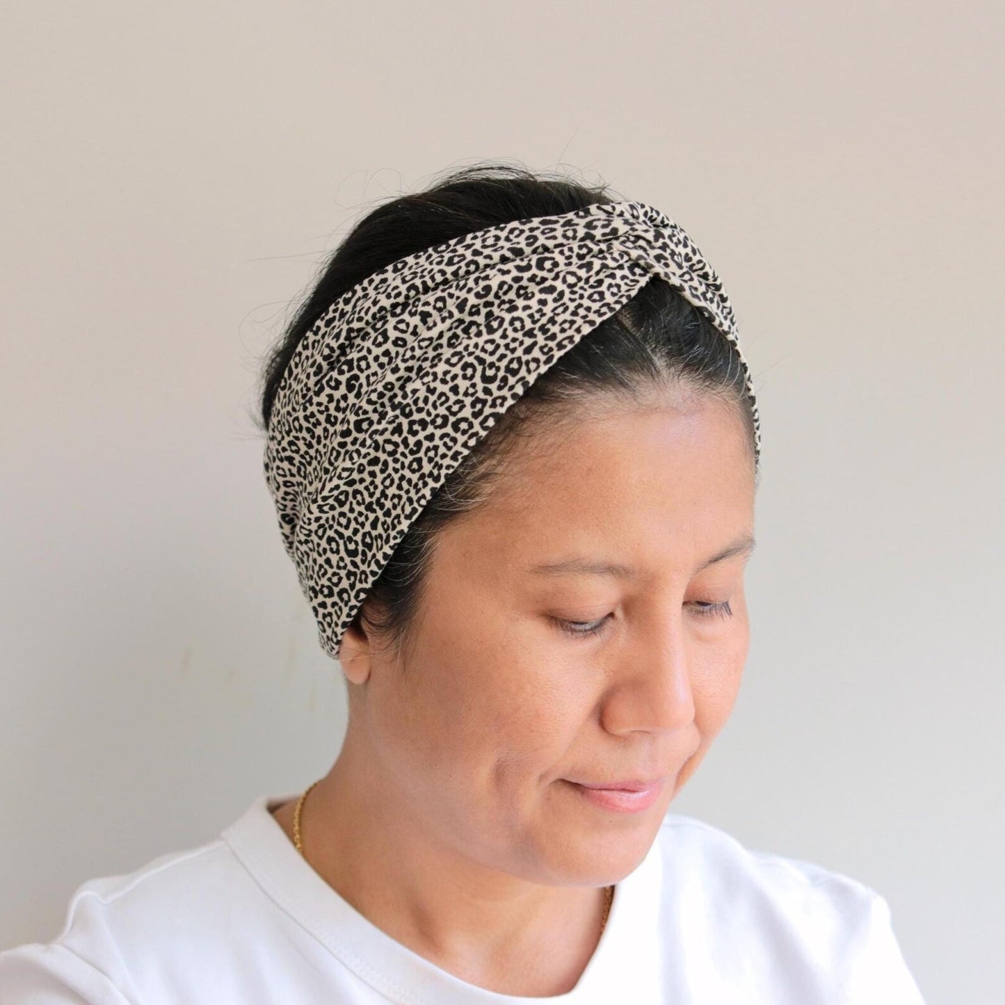 Knot Front Headband - Leopard