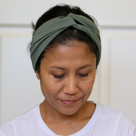 Twisted Headbands - Olive Green
