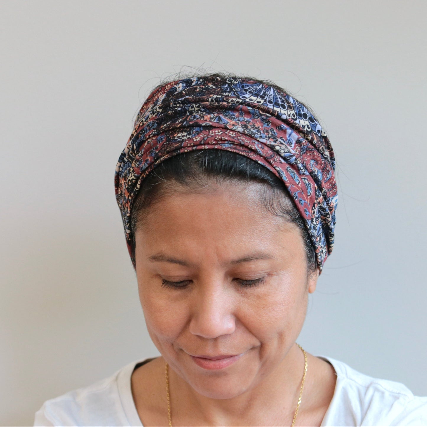 Wide Viscose Headband - Print
