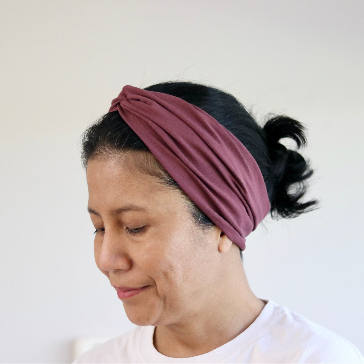 Knotted Headband - Dusty Bordeaux - Color Options
