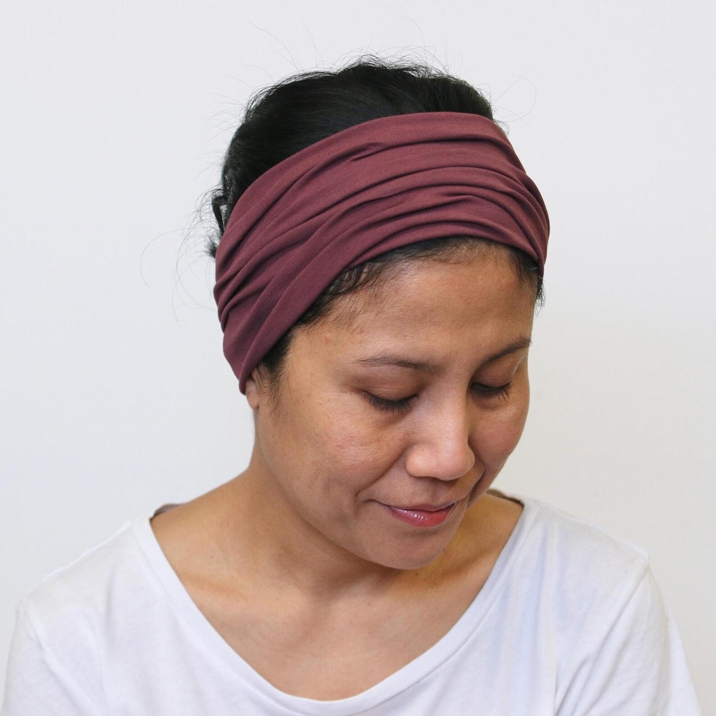 Dusty- bordeaux, wide headband