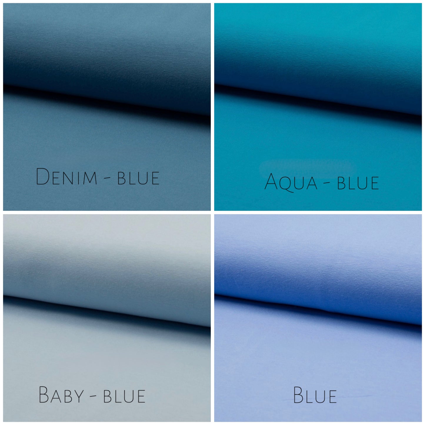 Jersey Cotton Wide Headband - Blue - Color Options