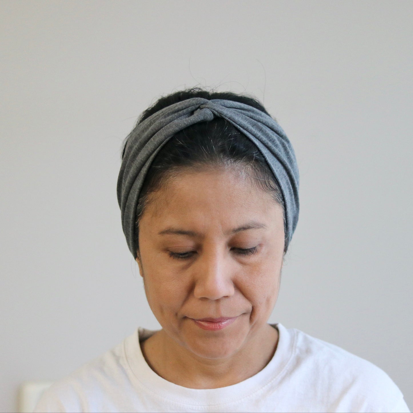 Knotted Headband - Grey Melange - Color Options