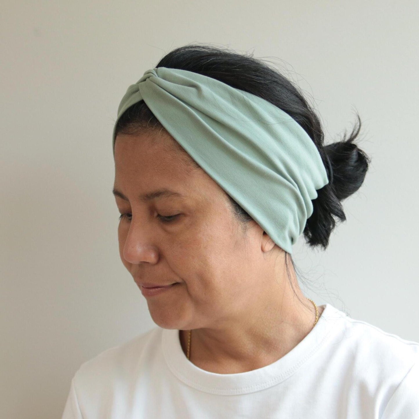 Dusty- mint, knotted