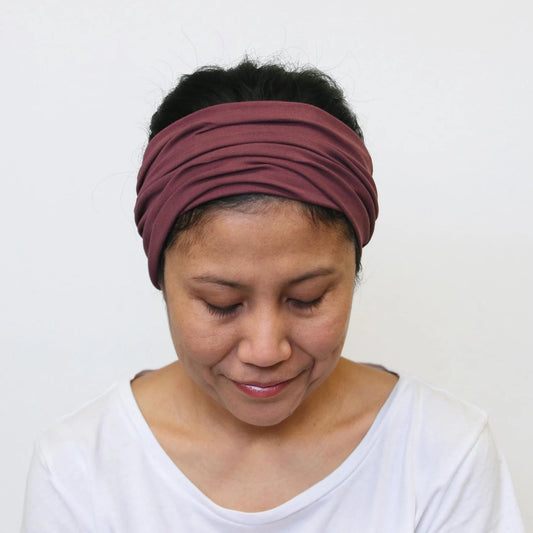 Dusty- bordeaux, wide headband