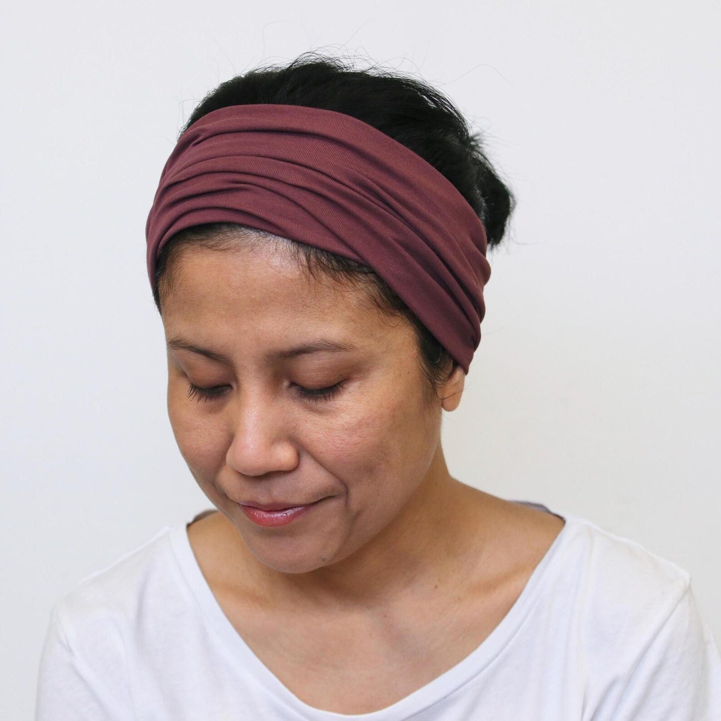 Dusty- bordeaux, wide headband